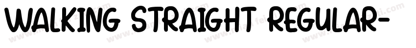 Walking Straight Regular字体转换